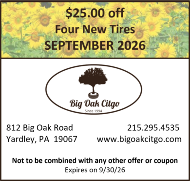 2026.09 – $25 off Four New Tires